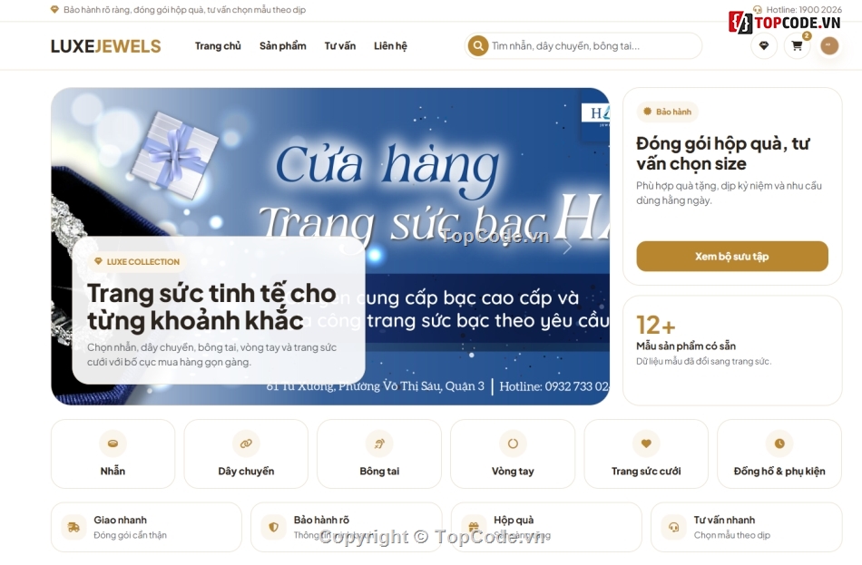web bán trang sức,web trang sức,Jewel